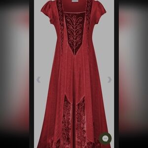 Holy Clothing long red dress